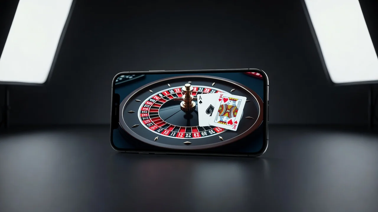 Ruletka i blackjack na ekranie telefonu